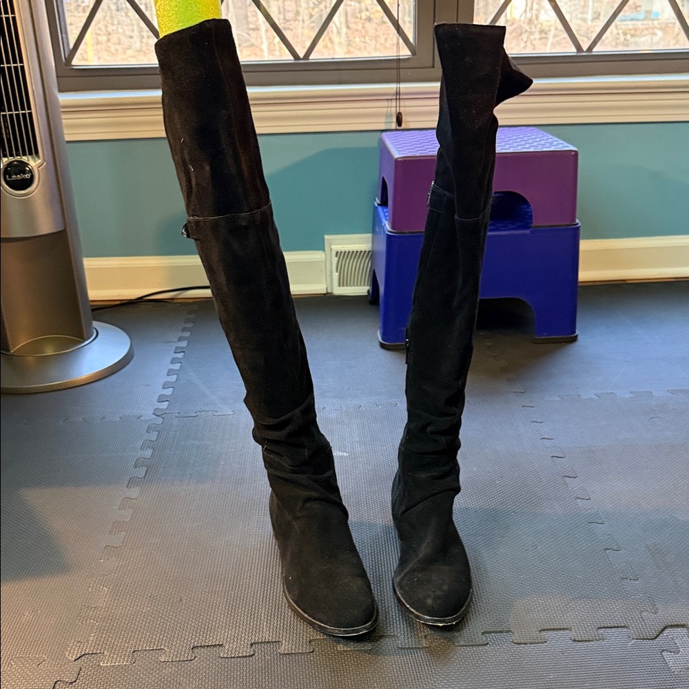 Black Over-the-Knee Women's Boots